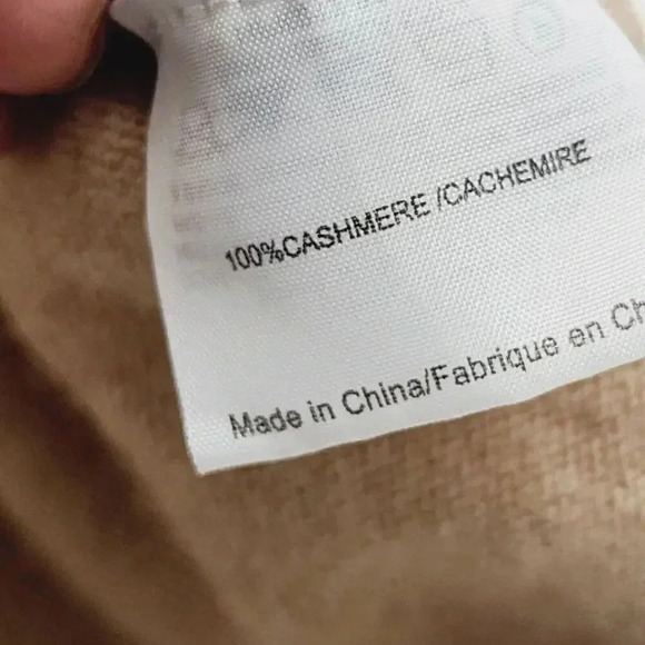 Tory Burch Women's Beige 100% Cashmere Sweater Size M 16PT - Picture 6 of 7